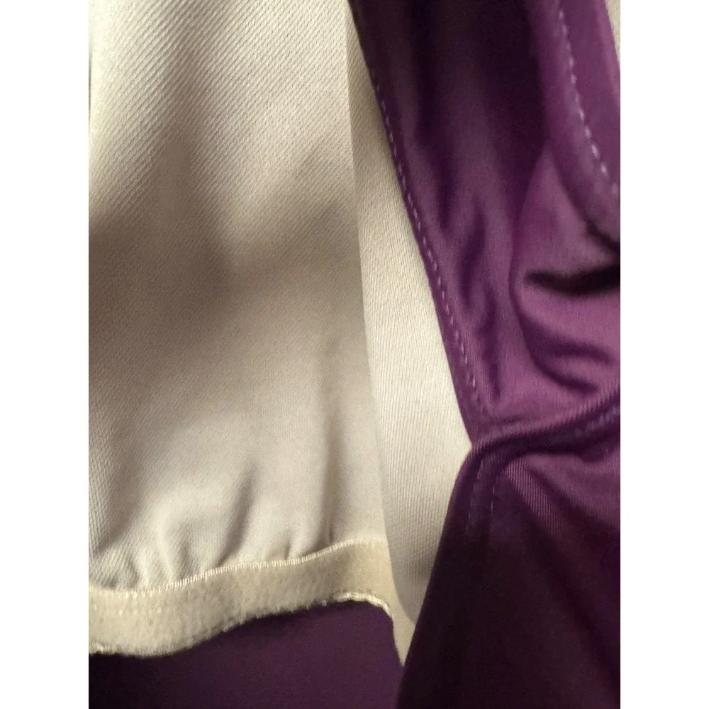 Balera Women's Athletic Racer Back One-Piece Purple Swimsuit SZ Large